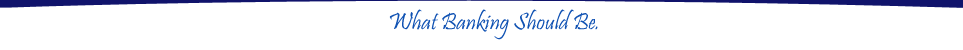 What Banking Should Be.